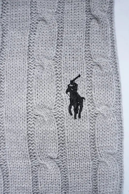 Pull Ralph col rond en coton 100% Ref-VG7720d ( Gris )