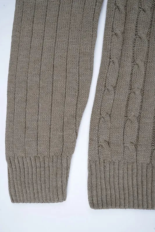 Pull Ralph col rond en coton 100% Ref-VG7720d ( Beige foncé )